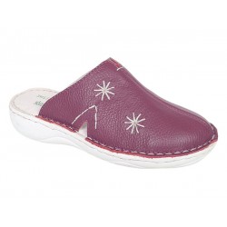 Oferta Marimea 36 Saboti medicali femei, Magenta din piele naturala box, Med-Line LBR298MOV