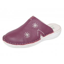 Oferta Marimea 36 Saboti medicali femei, Magenta din piele naturala box, Med-Line LBR298MOV