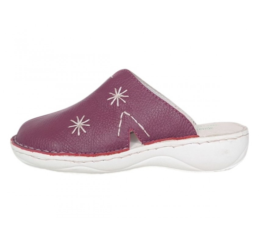 Oferta Marimea 36 Saboti medicali femei, Magenta din piele naturala box, Med-Line LBR298MOV