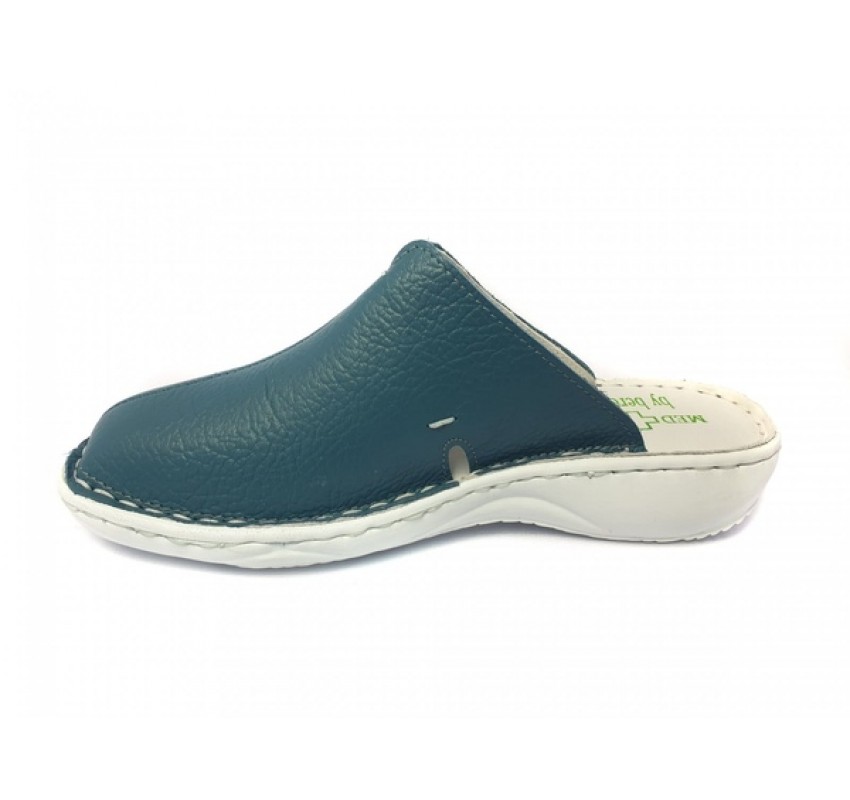 Oferta Marimea 38 Saboti medicali femei din piele naturala de culoare verde Med-Line BR298VERDE