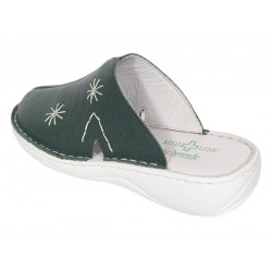 Oferta Marimea 38 Saboti medicali femei din piele naturala de culoare verde Med-Line BR298VERDE