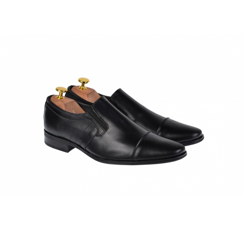 Oferta marimea 38, 39, 40, 41, 44 - Pantofi barbati, eleganti, din piele naturala, cu elastic - LCIOCSTEFEN