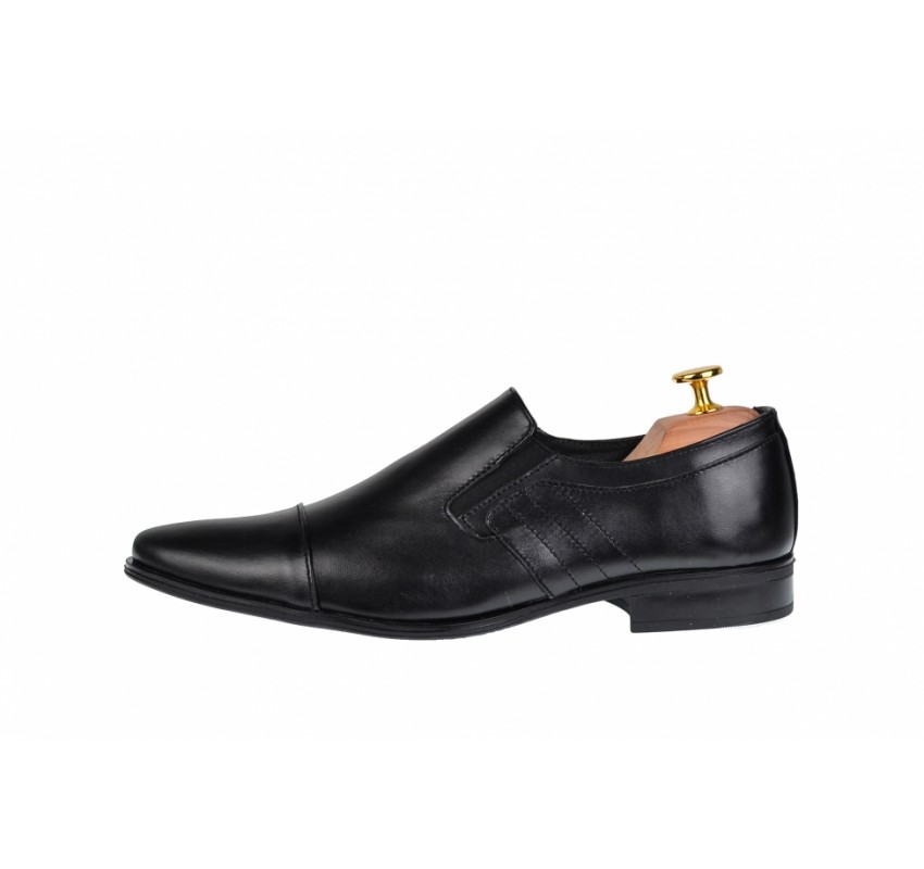 Oferta marimea 40 - Pantofi barbati, eleganti, din piele naturala, cu elastic - LCIOCSTEFEN