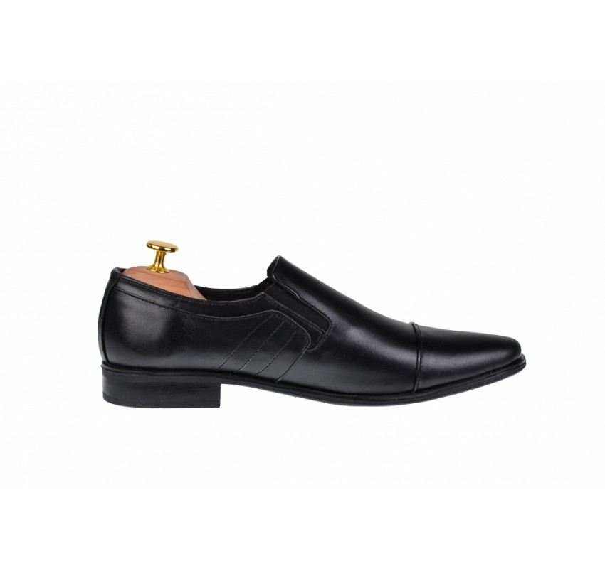 Oferta marimea 40 - Pantofi barbati, eleganti, din piele naturala, cu elastic - LCIOCSTEFEN