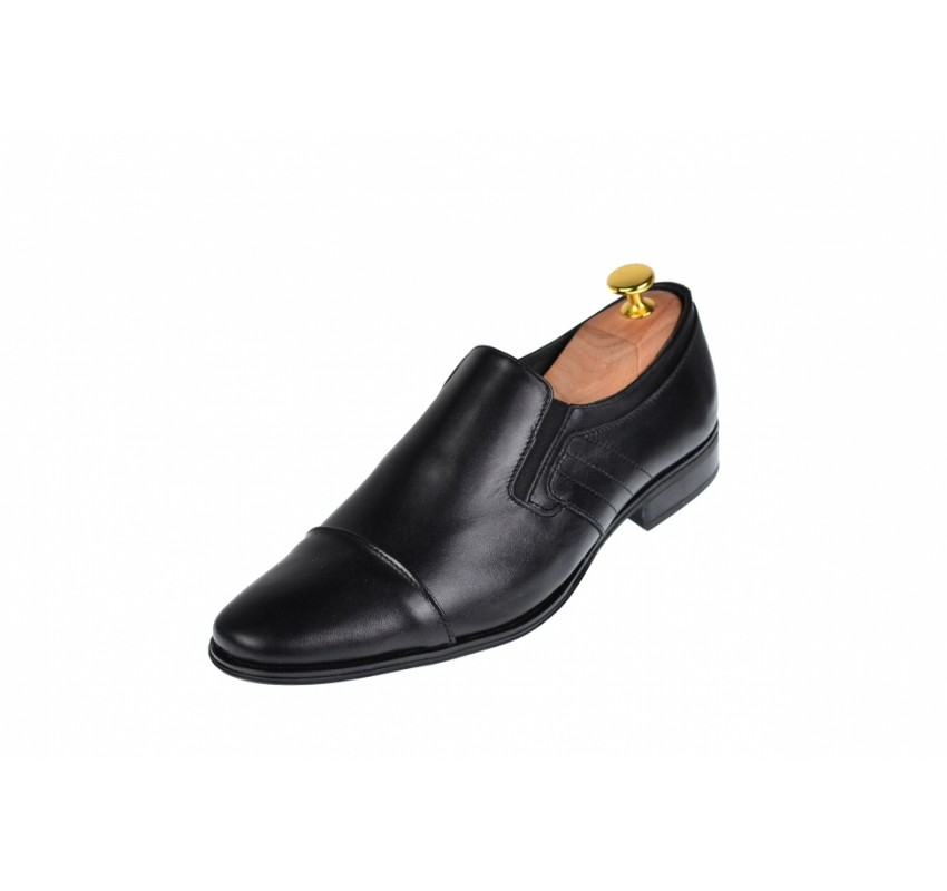 Oferta marimea 40 - Pantofi barbati, eleganti, din piele naturala, cu elastic - LCIOCSTEFEN