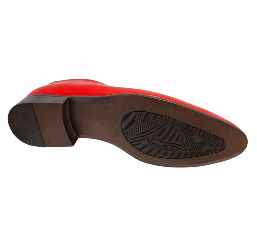 Oferta marimea 44 Pantofi barbati eleganti din piele naturala Enzo Class Rosu