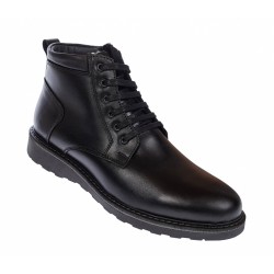 Ghete barbati casual din piele naturala cu fermoar Leon