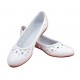 Oferta marimea 38 Balerini dama casual din piele naturala - Model Clara Alb
