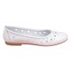 Oferta marimea 38 Balerini dama casual din piele naturala - Model Clara Alb