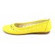 Balerini dama casual din piele naturala Eveline Galben - Marimea 40