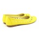 Balerini dama casual din piele naturala Eveline Galben - Marimea 40