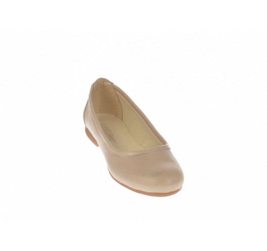 Oferta marimea  39 - Balerini dama, bej,  model casual, din piele naturala - LFLO3BEJ