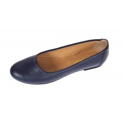 Marimea 40 Balerini dama casual din piele naturala bleumarin - LFLO3BL