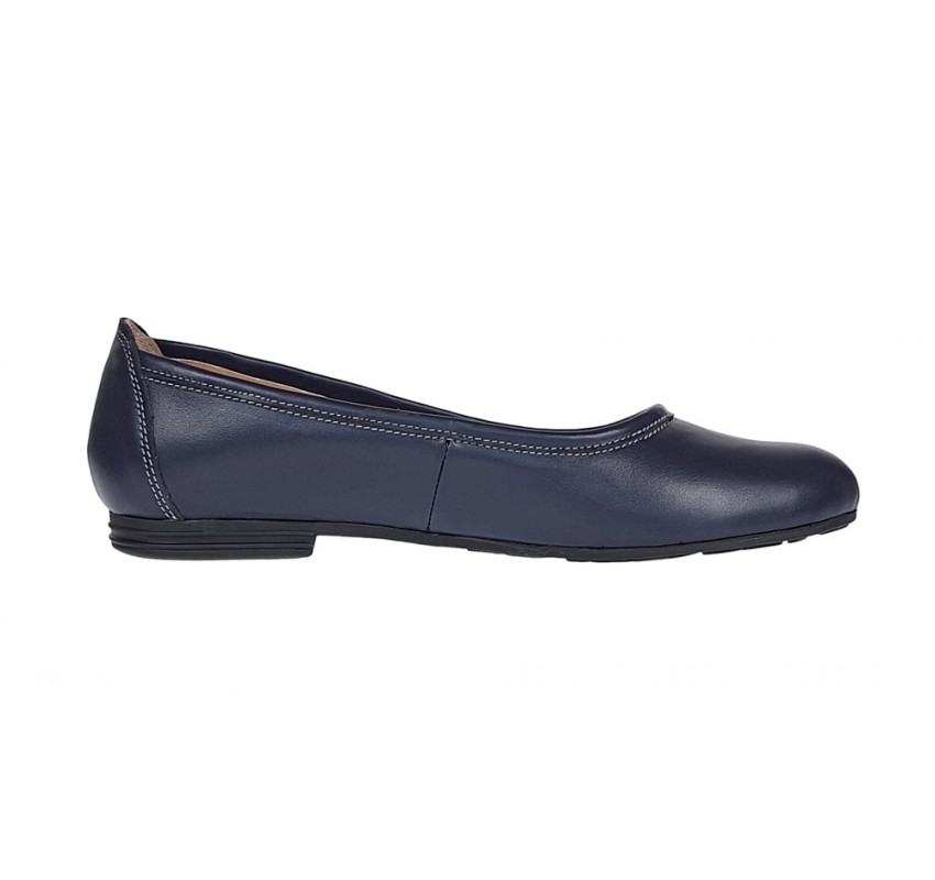 Marimea 40 Balerini dama casual din piele naturala bleumarin - LFLO3BL