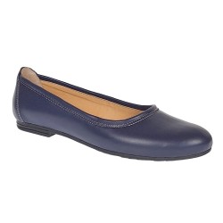Marimea 40 Balerini dama casual din piele naturala bleumarin - LFLO3BL