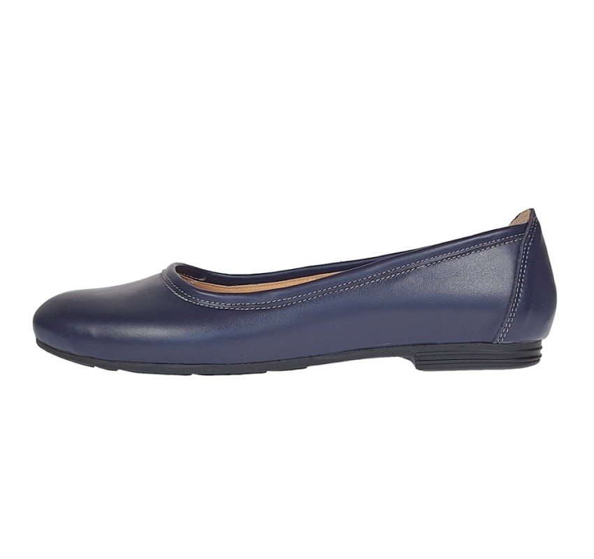 Marimea 40 Balerini dama casual din piele naturala bleumarin - LFLO3BL