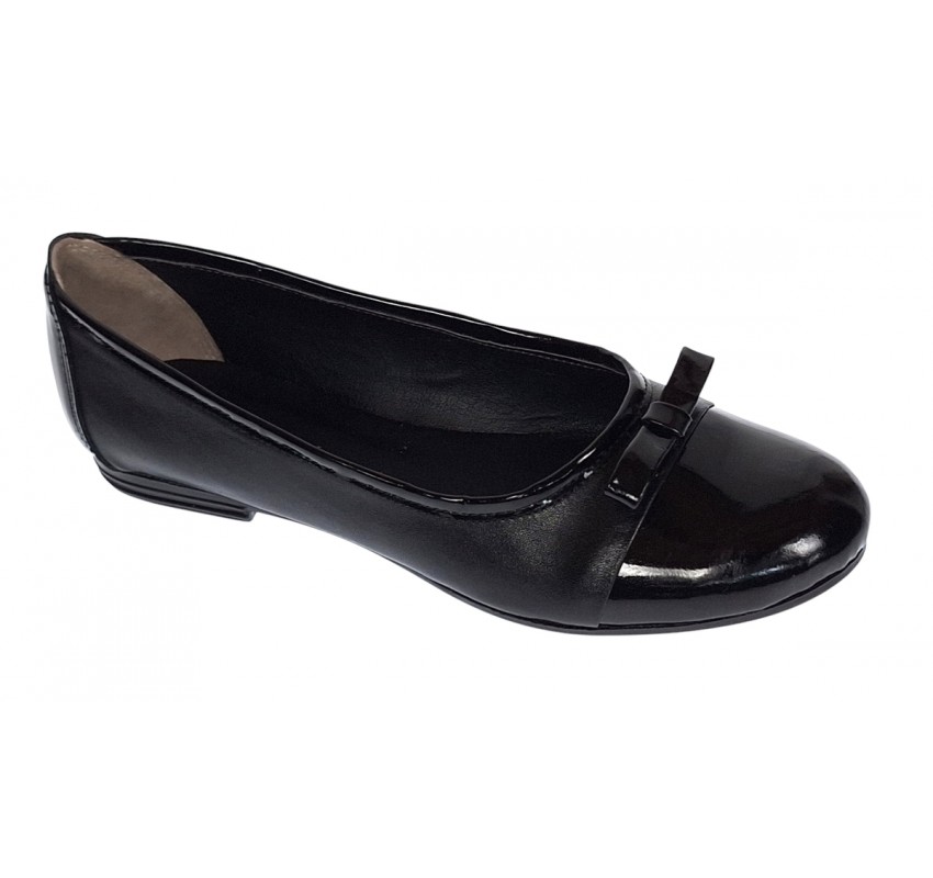Oferta 38 Balerini dama negri, eleganti - casual din piele naturala - Made in Romania LFLONLAC Oferta 38 Balerini dama negri, eleganti - casual din piele naturala - Made in Romania LFLONLAC