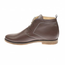 Oferta marimea 38 39  - Ghete dama,  maro, casual, din piele naturala - LG01MBOX