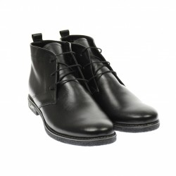 Oferta marimea  36 -  Ghete dama, model casual, imblanite din piele naturala, negre -  LG01NBOXN