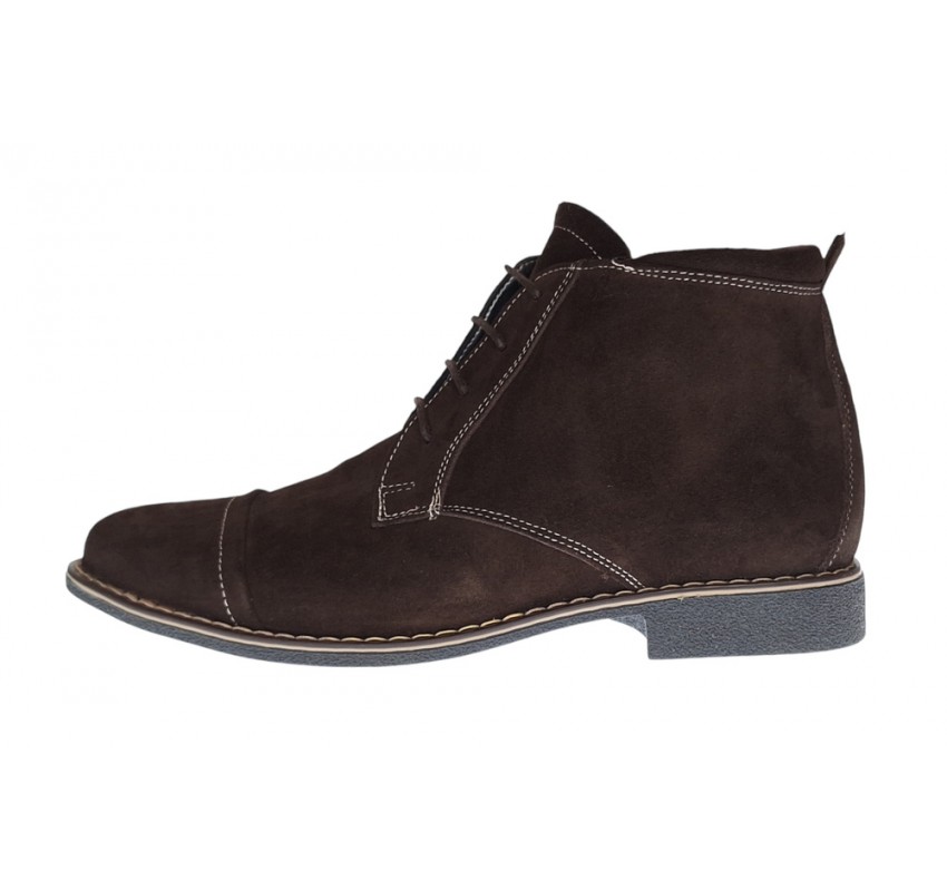 Marimea 37 Ghete barbati casual din piele naturala intoarsa maro LG03MVEL Marimea 37 Ghete barbati casual din piele naturala intoarsa maro LG03MVEL