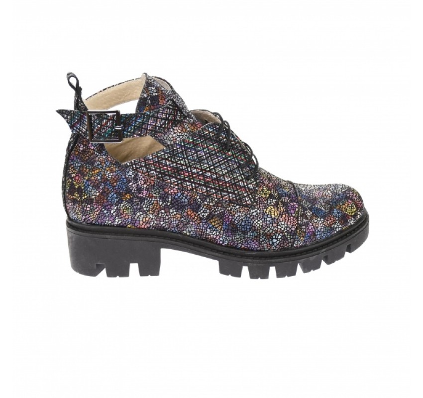 Oferta marimea 40 - Ghete dama, casual, din piele naturala, multicolor - LG213COLOR Oferta marimea 40 - Ghete dama, casual, din piele naturala, multicolor - LG213COLOR