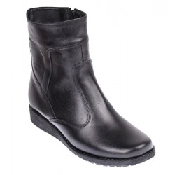 Oferta Marimea 39 Ghete dama orto negre din piele naturala imblanite LG964N