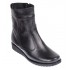 Oferta Marimea 39 Ghete dama orto negre din piele naturala imblanite LG964N