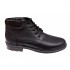 Oferta marimea 39 Ghete barbati casual negre din piele naturala imblanite LGB101N