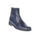 Oferta marimea 39, 40 - Ghete barbati bleumarin, office, elegante din piele naturala, cu fermoar - LGB99BLM