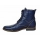 Oferta Ghete barbati casual din piele naturala imblanite Bleumarin - LGBOND2BL