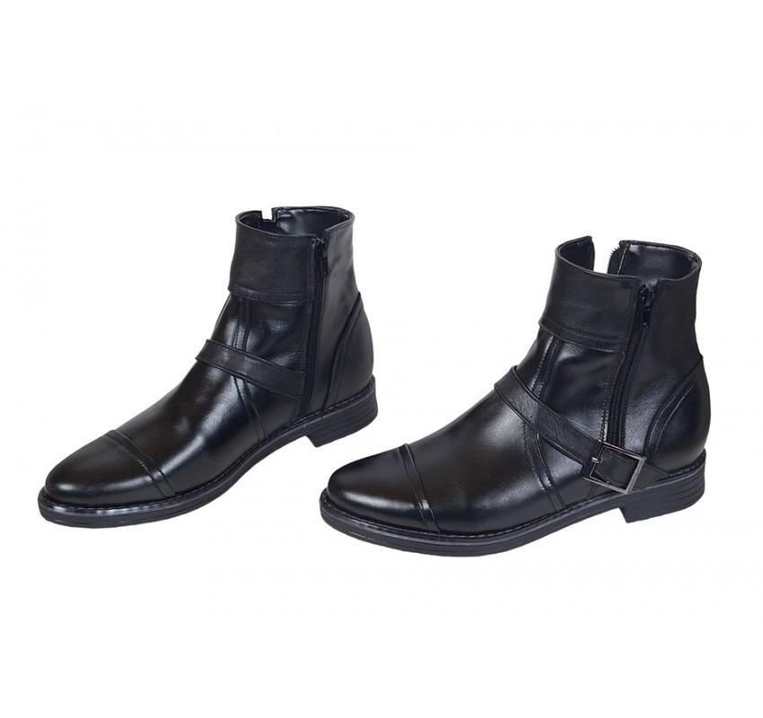 Oferta marimea 41  - Ghete barbati casual din piele naturala LGJONN2