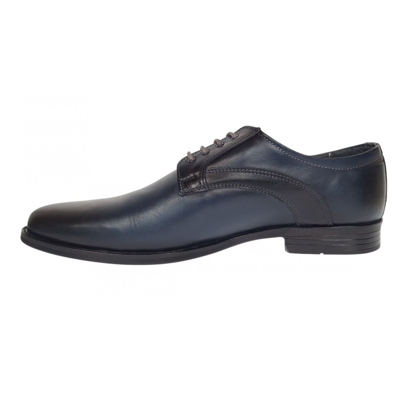 Oferta Pantofi Probati/Purtati barbati, eleganti, piele naturala, Bleumarin - GKR03BL
