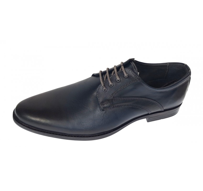 Oferta Pantofi Probati/Purtati barbati, eleganti, piele naturala, Bleumarin - GKR03BL