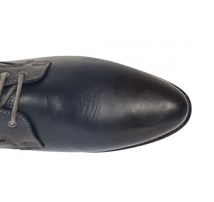 Oferta Pantofi Probati/Purtati barbati, eleganti, piele naturala, Bleumarin - GKR03BL