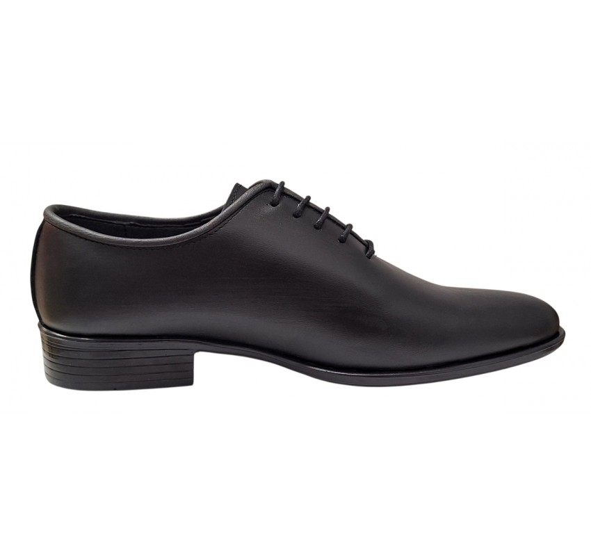Oferta marimea 41 Pantofi barbati eleganti din piele naturala de culoare neagra LGKR119N