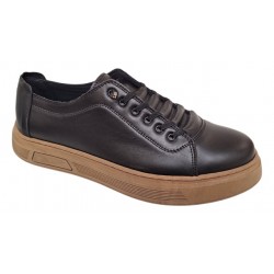 Oferta Marimea 40 Pantofi barbati casual din piele naturala Negru Gold LGKR122N