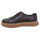 Oferta Marimea 40 Pantofi barbati casual din piele naturala Negru Gold LGKR122N