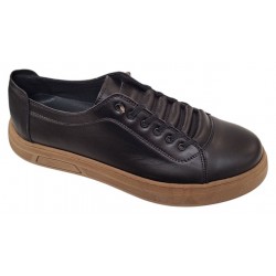 Marimea 39, 40 Pantofi barbati casual din piele naturala Negru Gold LGKR122N