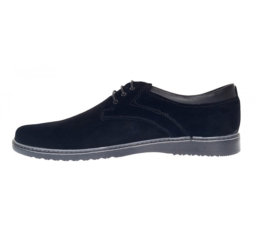 Pantofi barbati sport din piele naturala intoarsa - Model Negru Antilopa L Pantofi barbati sport din piele naturala intoarsa - Model Negru Antilopa L