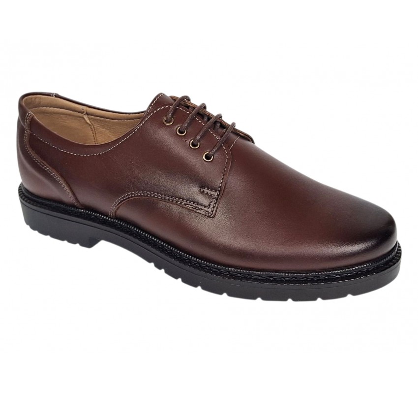 Marimea 39 Pantofi barbati casual maro din piele naturala LGKR217M
