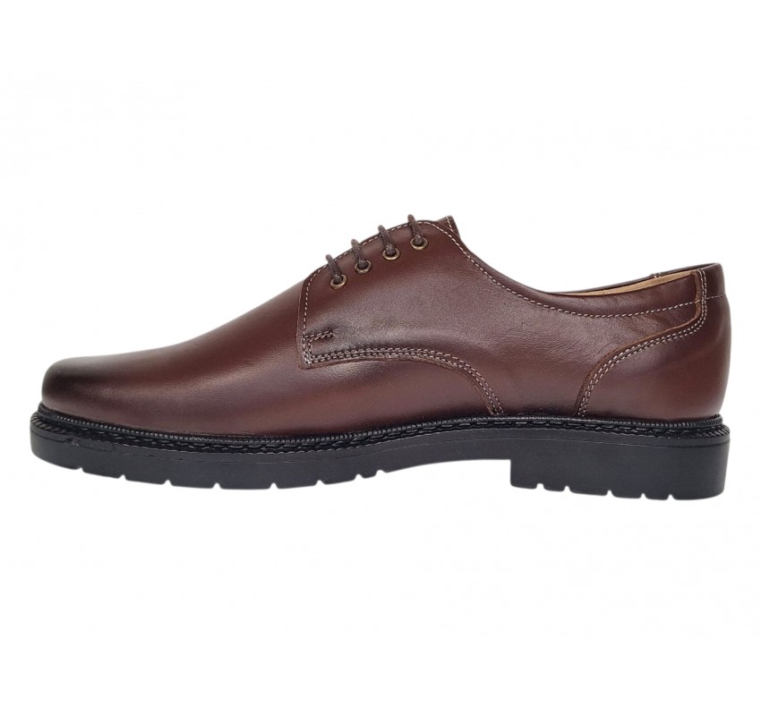 Marimea 39 Pantofi barbati casual maro din piele naturala LGKR217M