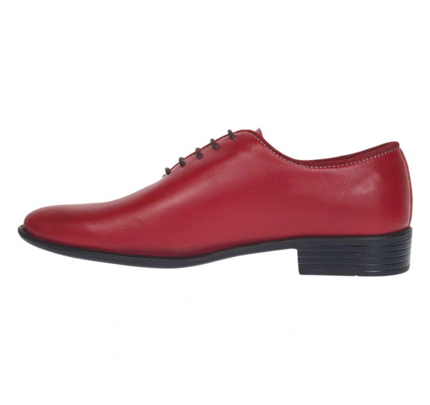 Marimea 39 Pantofi barbati rosii eleganti din piele naturala LGKR219R