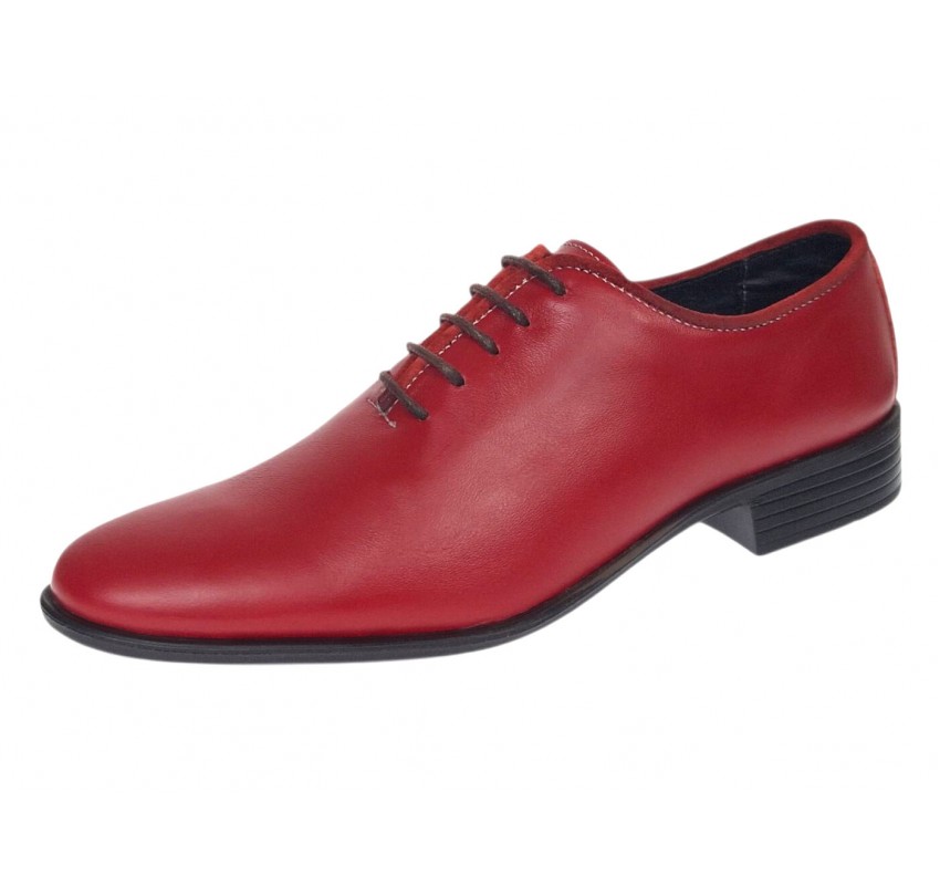 Marimea 39 Pantofi barbati rosii eleganti din piele naturala LGKR219R