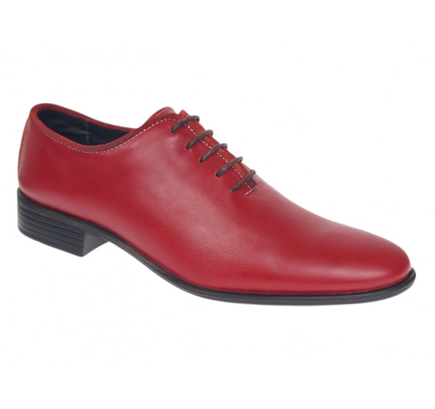 Marimea 39 Pantofi barbati rosii eleganti din piele naturala LGKR219R