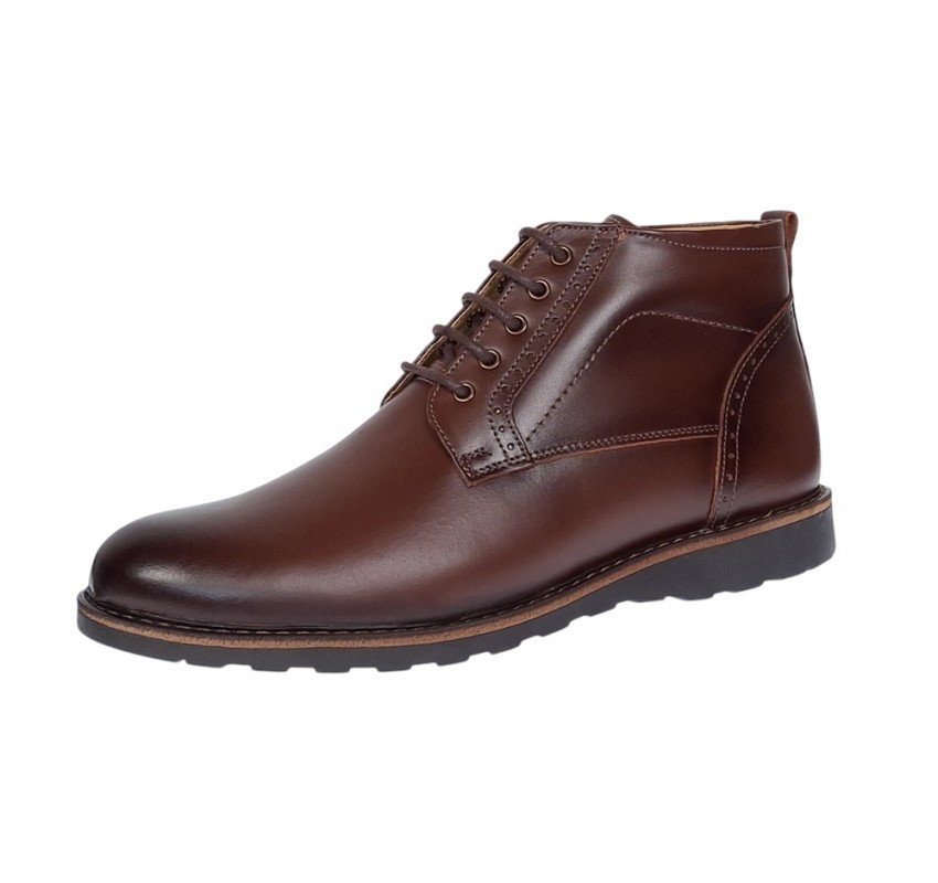 Oferta Marimea 41 Ghete barbati casual din piele naturala (imblanite) Corsa LGKR21XM