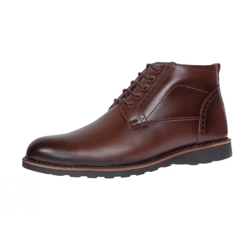 Oferta Marimea 41 Ghete barbati casual din piele naturala (imblanite) Corsa LGKR21XM