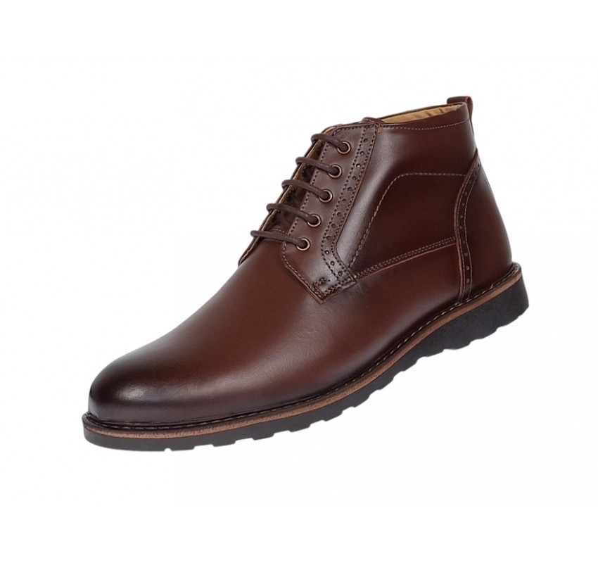 Oferta Marimea 41 Ghete barbati casual din piele naturala (imblanite) Corsa LGKR21XM