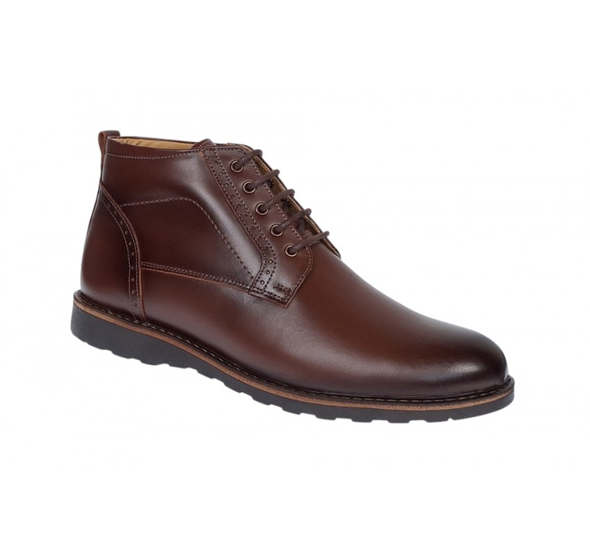 Oferta Marimea 41 Ghete barbati casual din piele naturala (imblanite) Corsa LGKR21XM