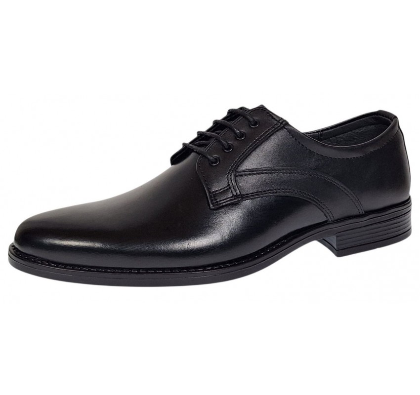 Reducere 45 Pantofi barbati eleganti din piele naturala Nikolas Negru LGKR232N