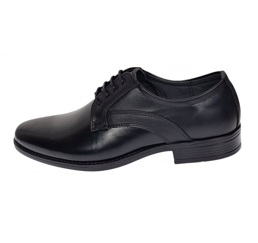 Reducere 45 Pantofi barbati eleganti din piele naturala Nikolas Negru LGKR232N